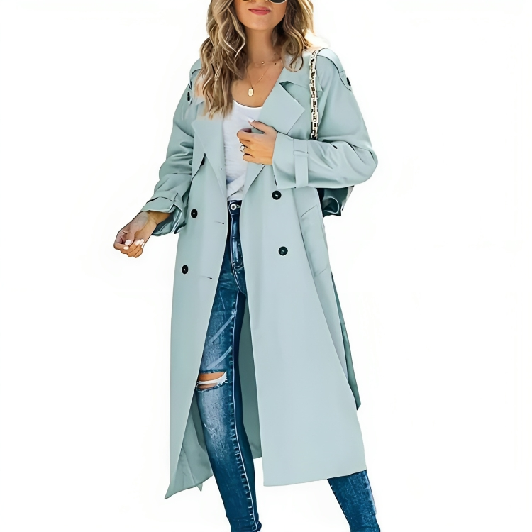 Victoria | Elegant Windbreaker Trench Coat