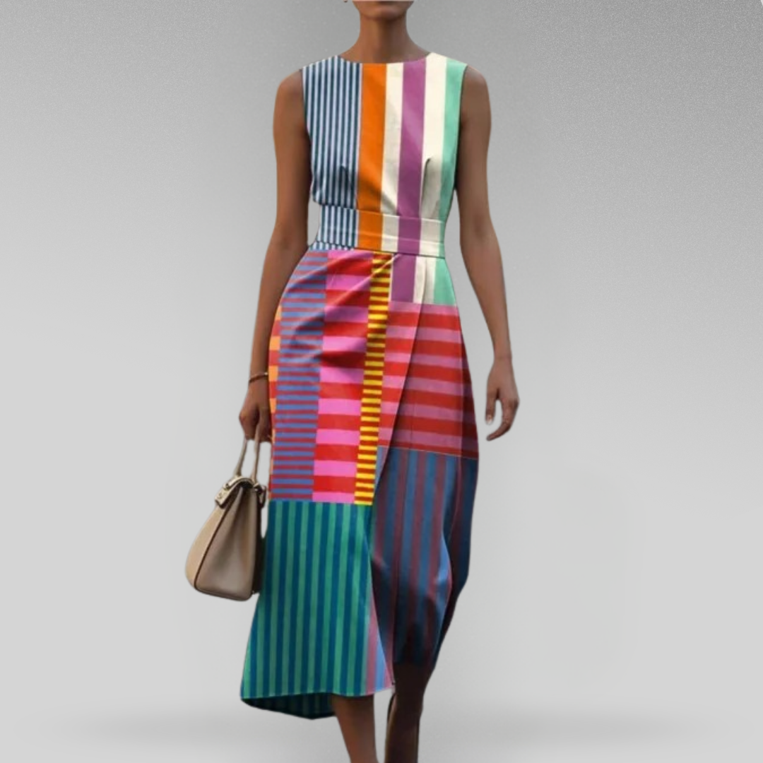 Ava | Printed Sleeveless Summer Dress