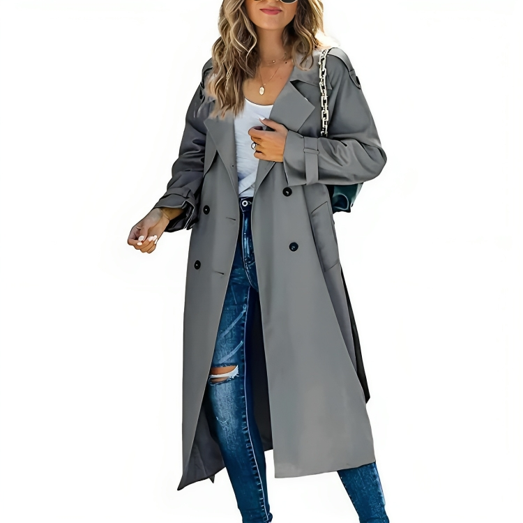 Victoria | Elegant Windbreaker Trench Coat