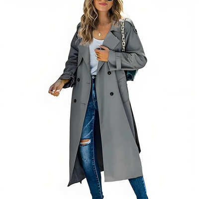 Victoria | Elegant Windbreaker Trench Coat
