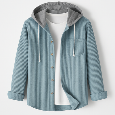 Bruno | Textured Corduroy Hoodie with Relaxed Fit