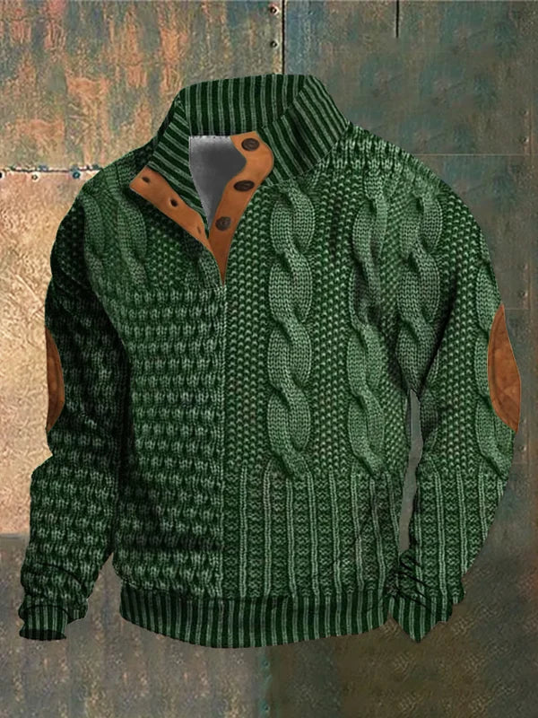 Grant | Patterned Knitted Sweater