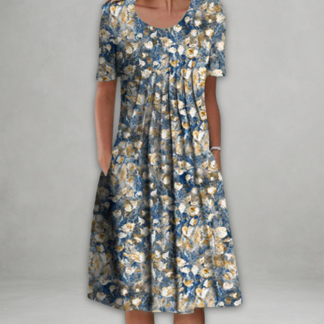 Charlotte | Feminine Floral Midi Dress