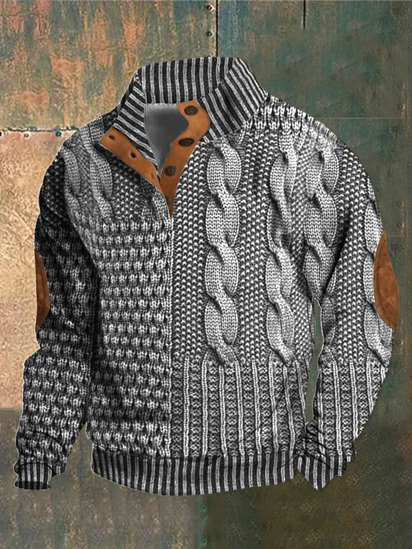Grant | Patterned Knitted Sweater