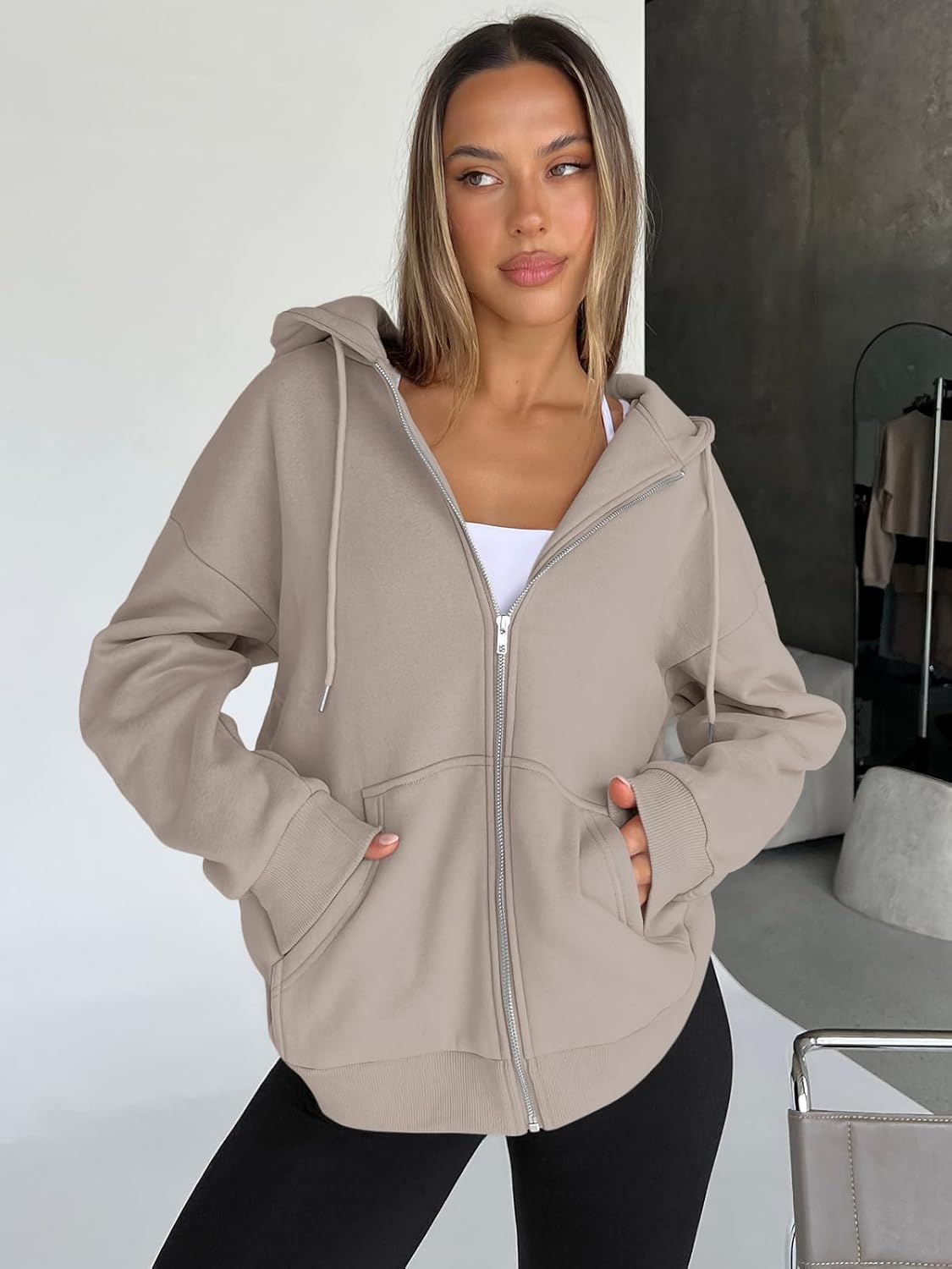 Harper | Oversized Zip Hoodie