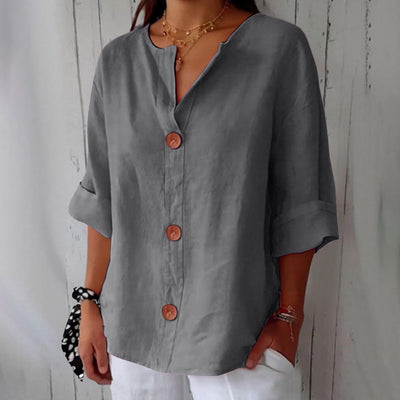 Lila | Relaxed Linen Blouse