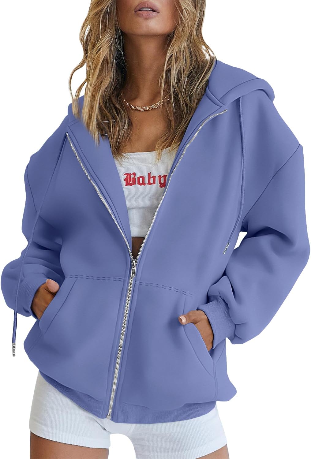 Harper | Oversized Zip Hoodie