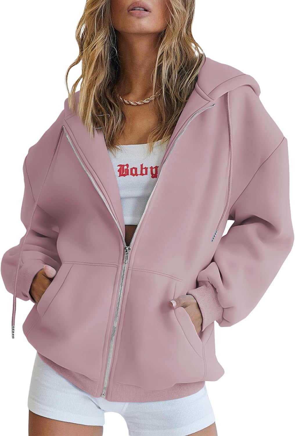 Harper | Oversized Zip Hoodie