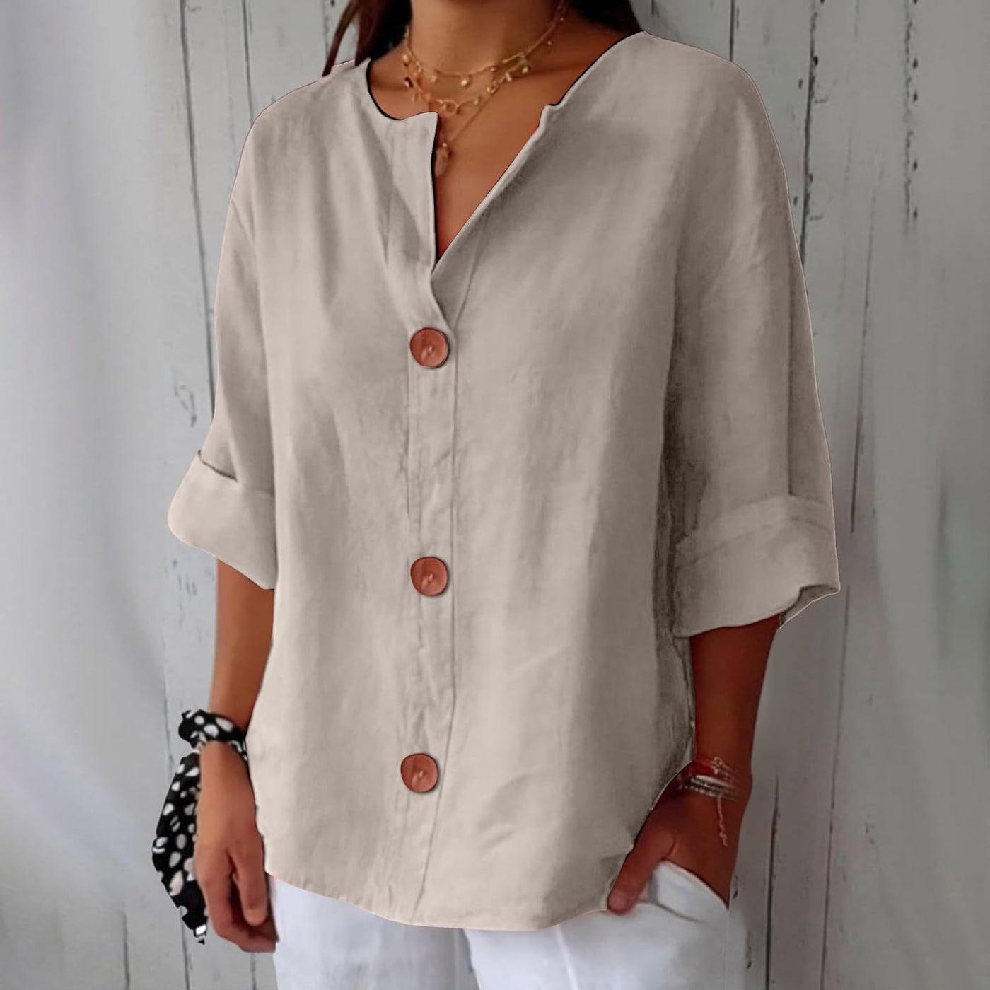 Lila | Relaxed Linen Blouse