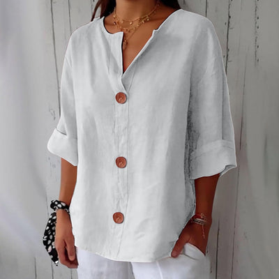 Lila | Relaxed Linen Blouse