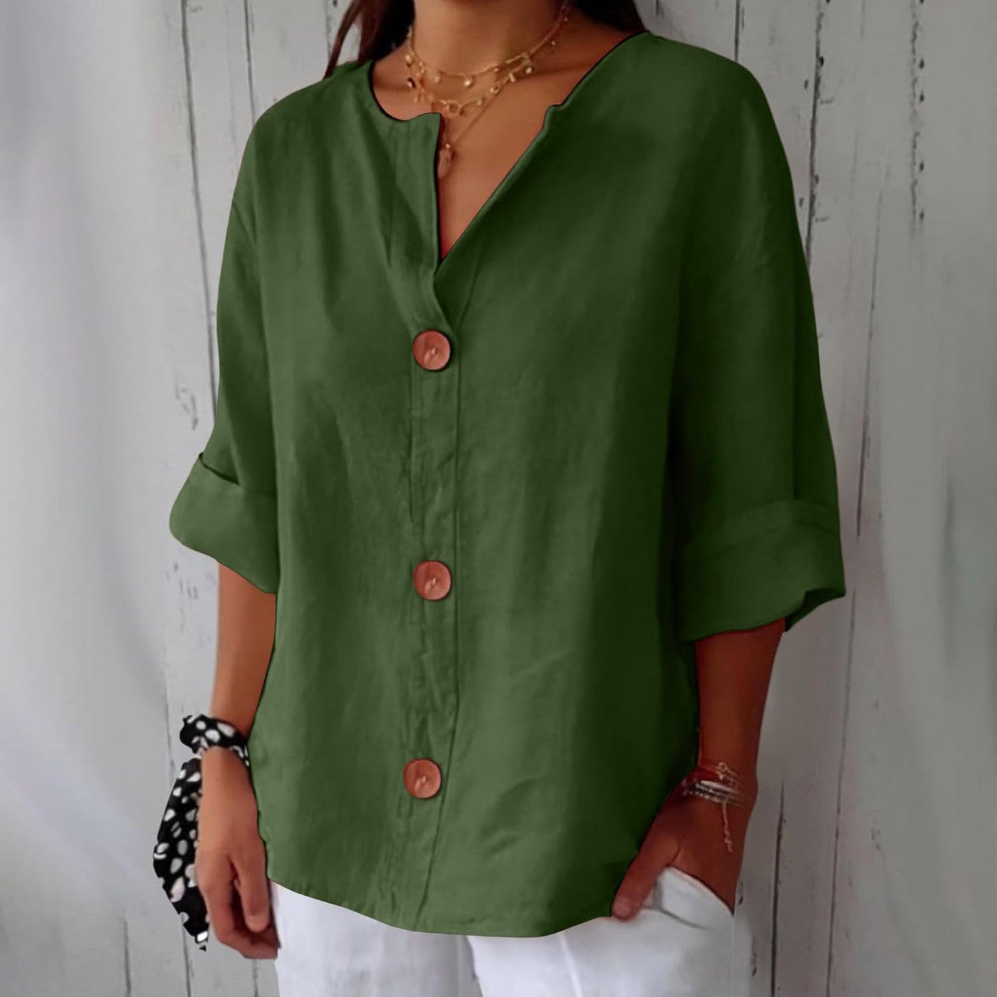 Lila | Relaxed Linen Blouse