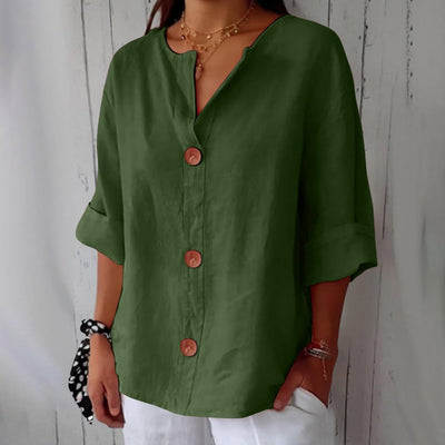 Lila | Relaxed Linen Blouse