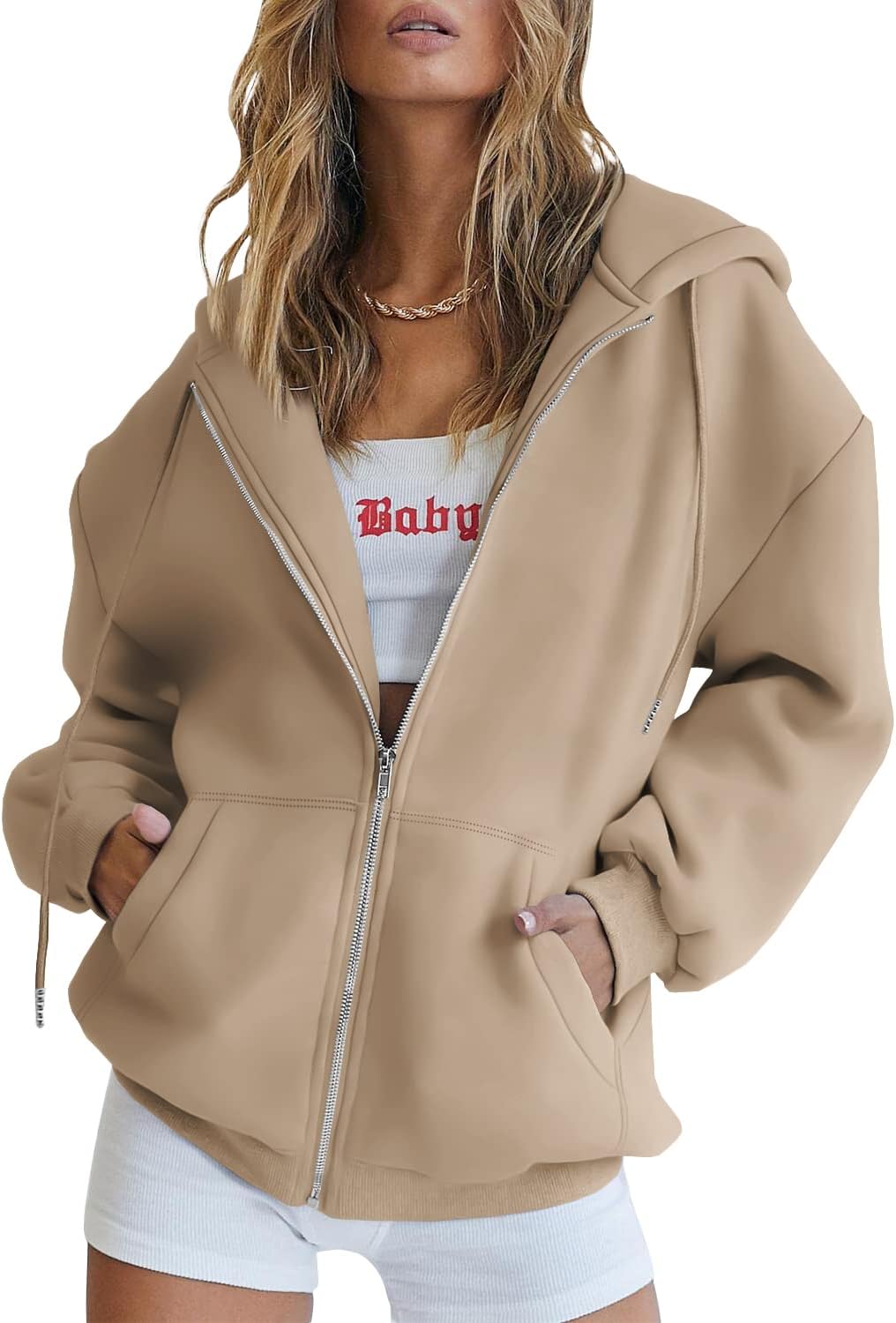 Harper | Oversized Zip Hoodie
