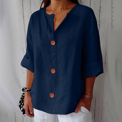 Lila | Relaxed Linen Blouse