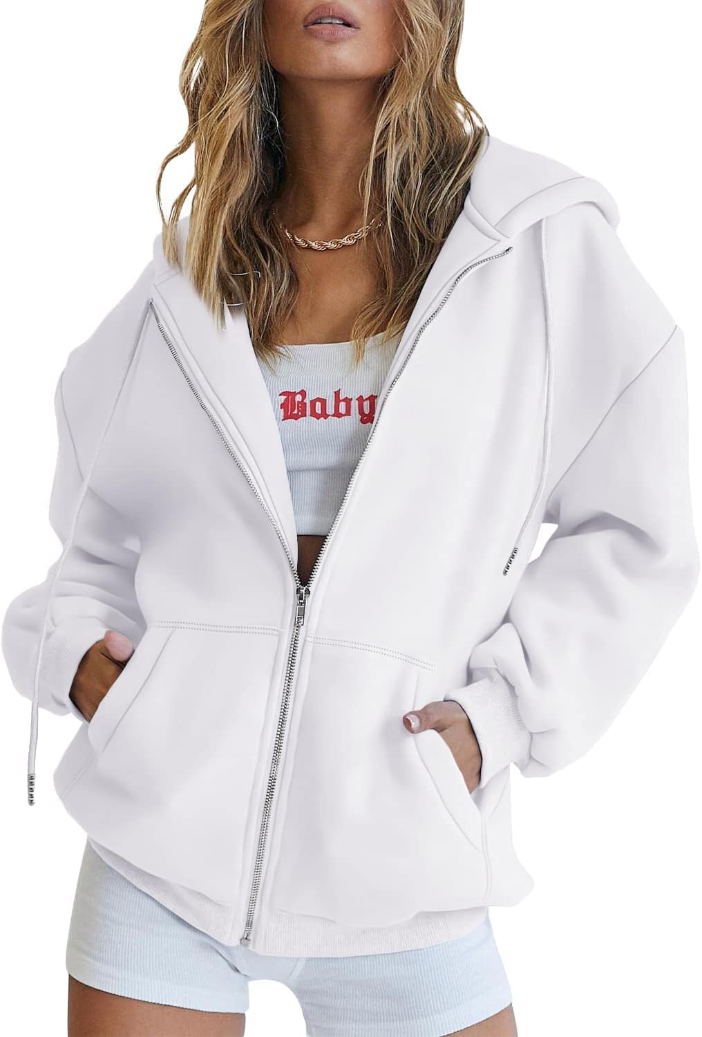 Harper | Oversized Zip Hoodie