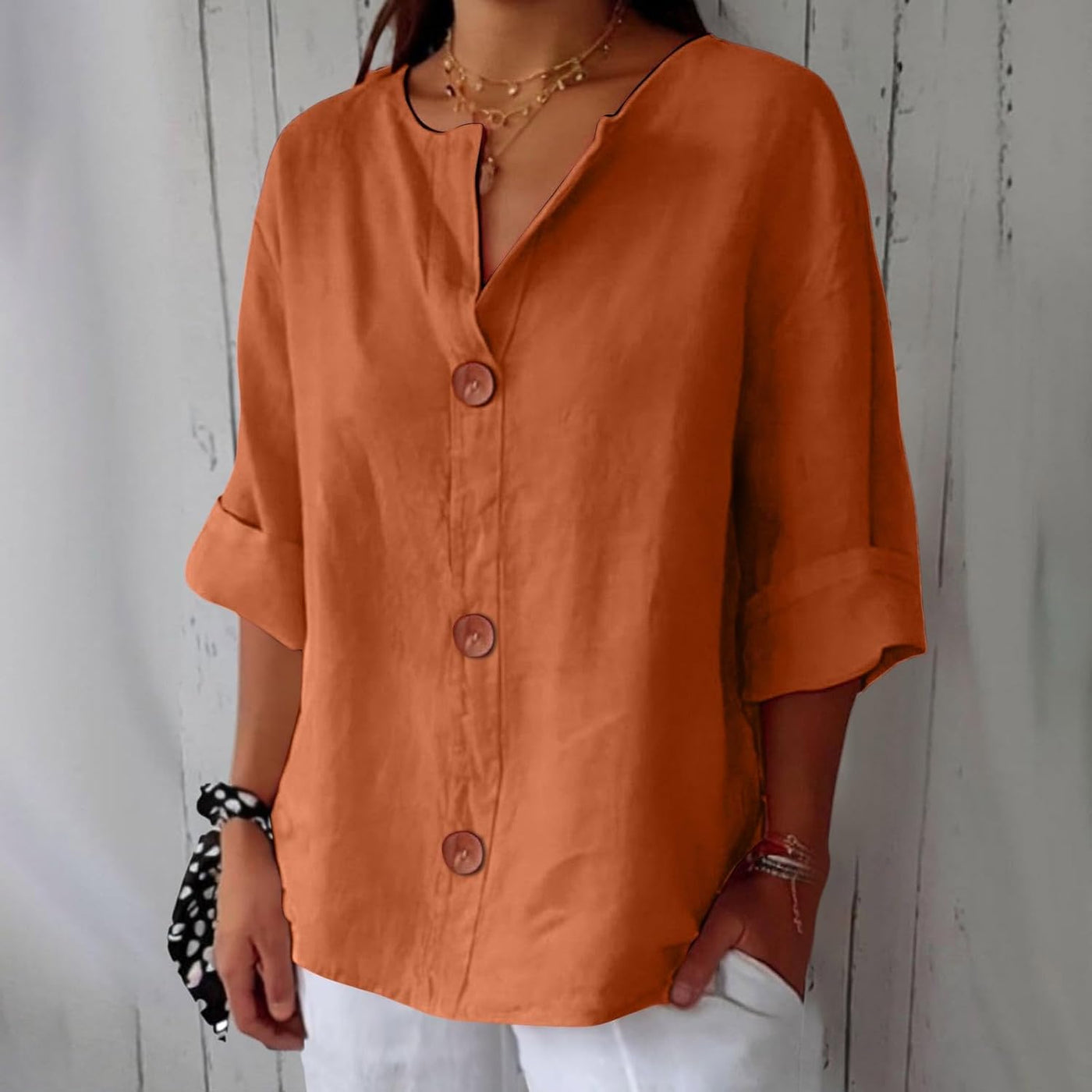 Lila | Relaxed Linen Blouse