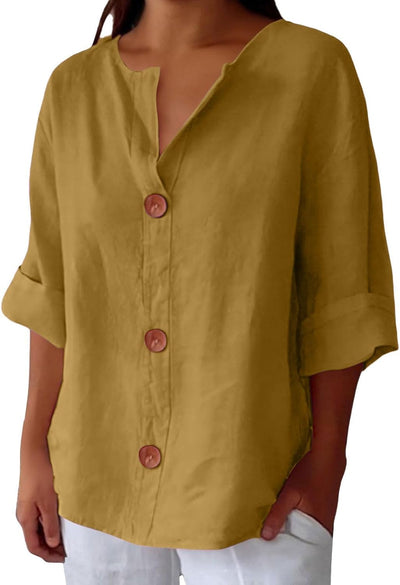 Lila | Relaxed Linen Blouse