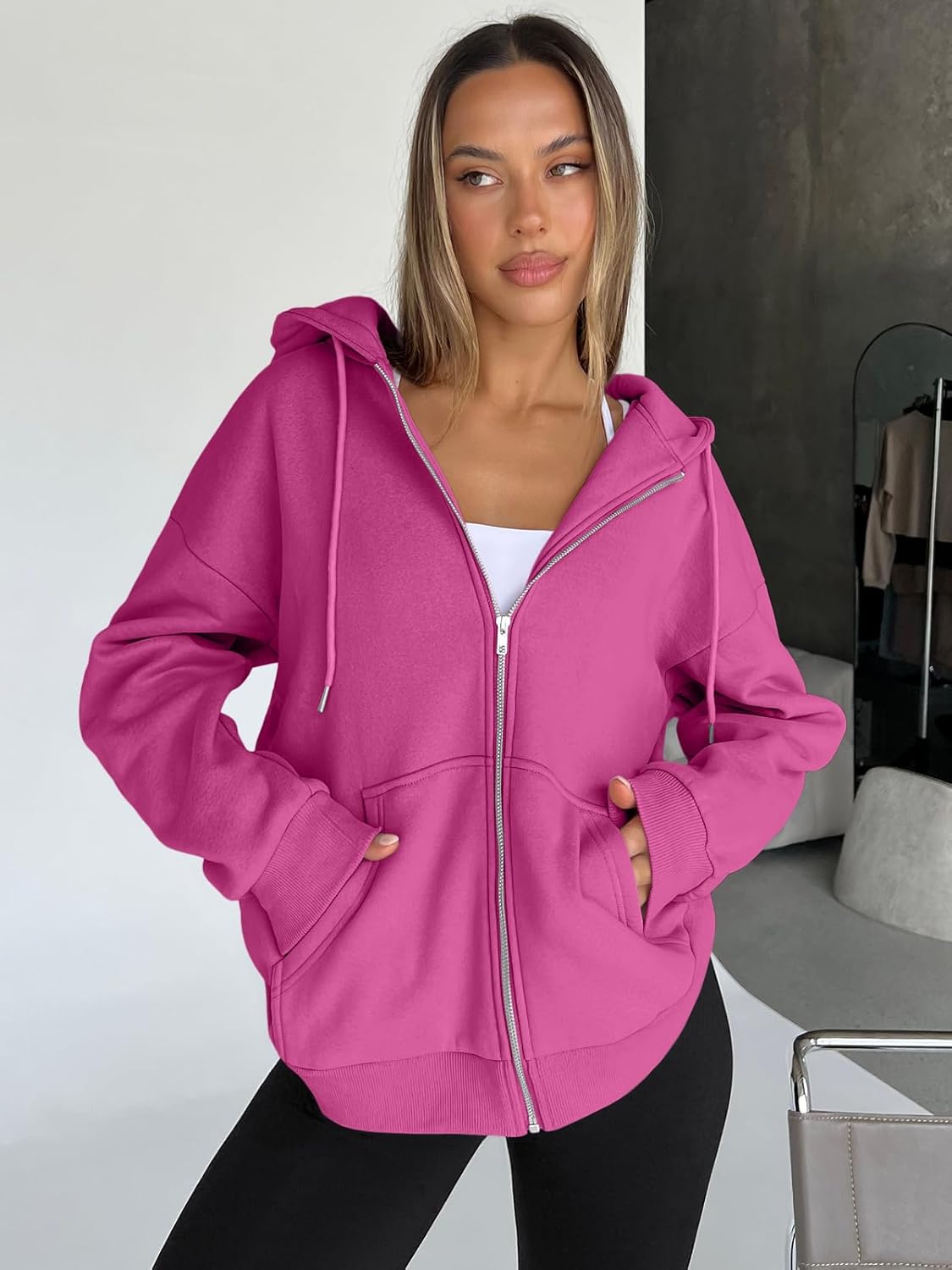 Harper | Oversized Zip Hoodie