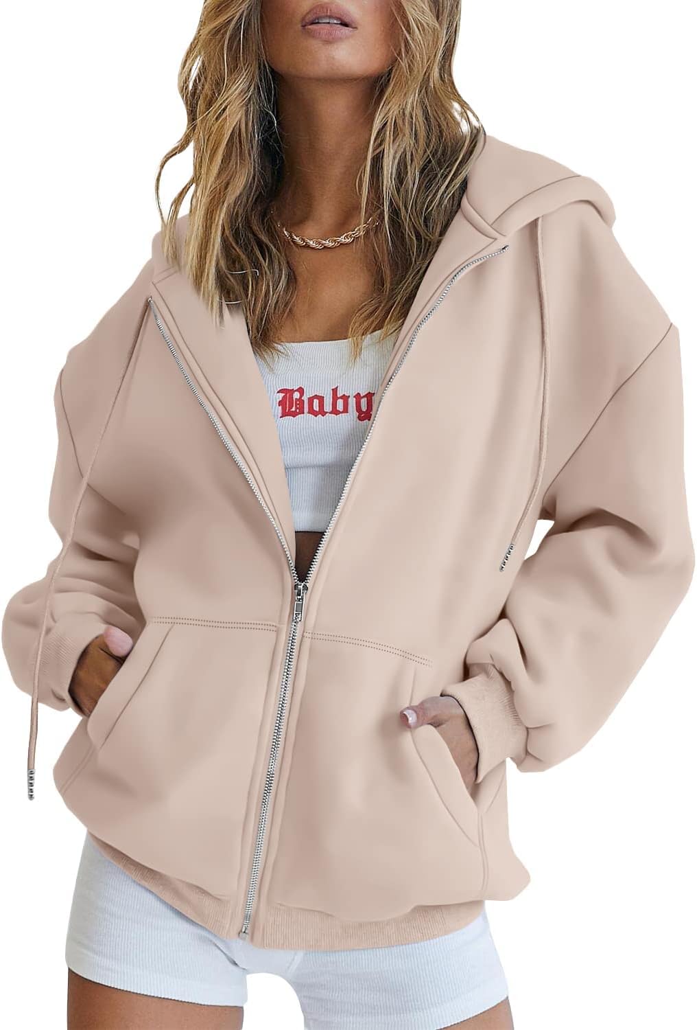 Harper | Oversized Zip Hoodie