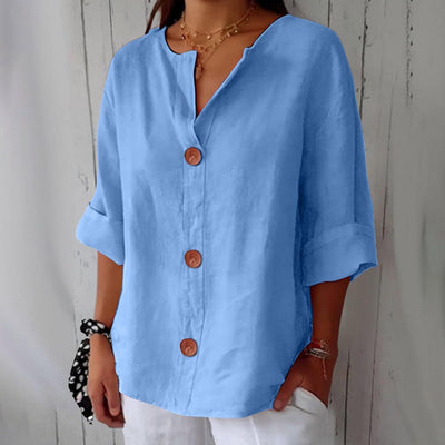 Lila | Relaxed Linen Blouse