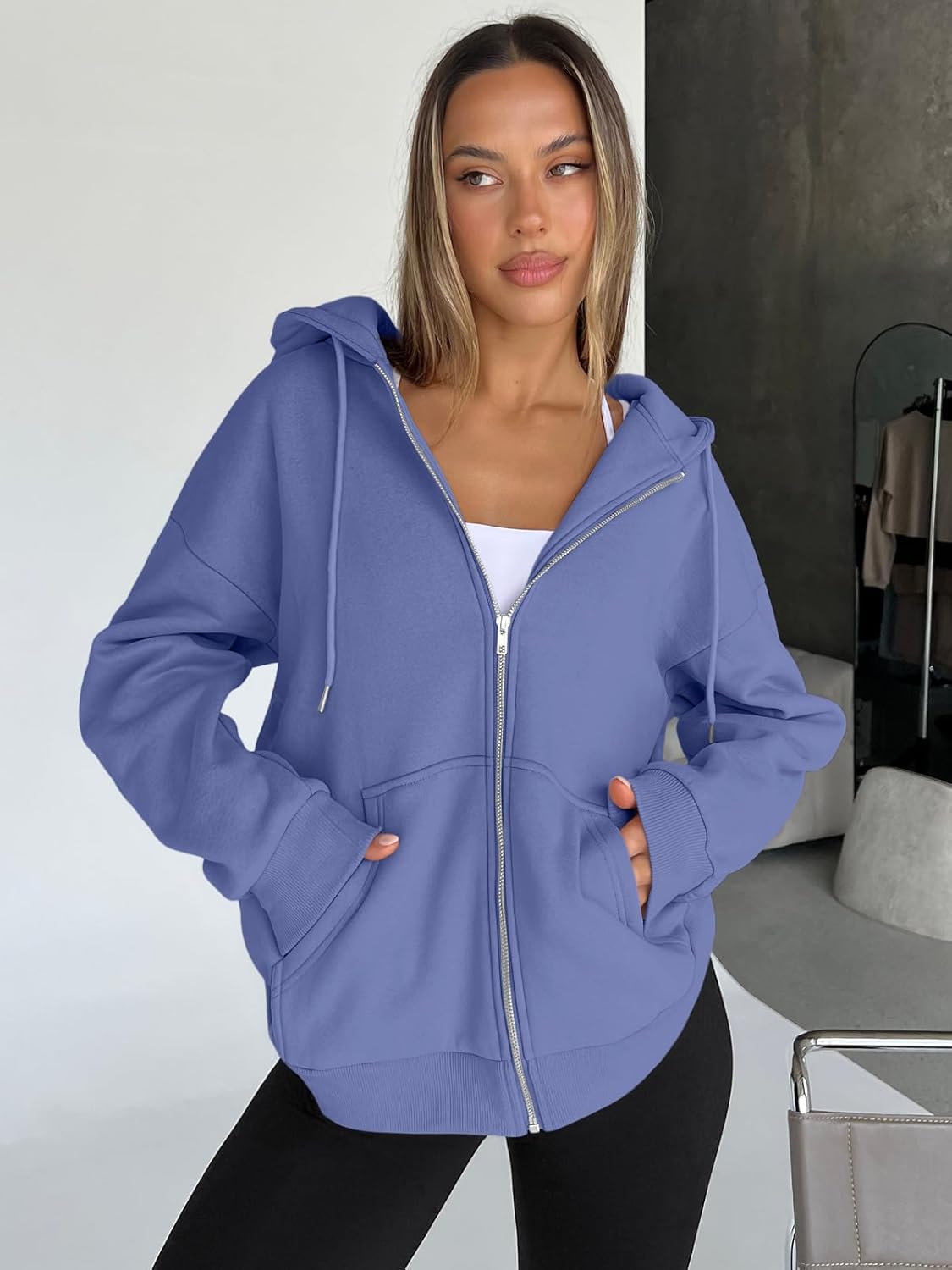Harper | Oversized Zip Hoodie