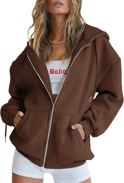 Harper | Oversized Zip Hoodie