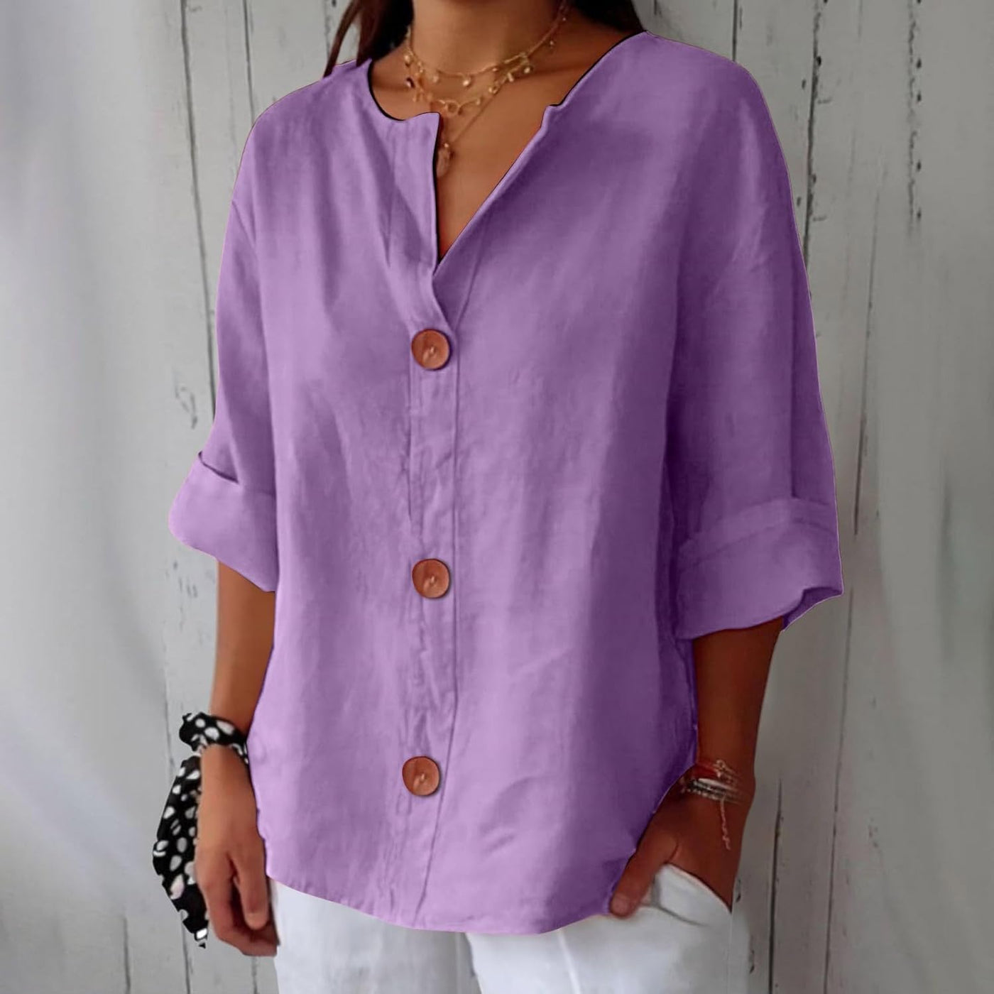 Lila | Relaxed Linen Blouse