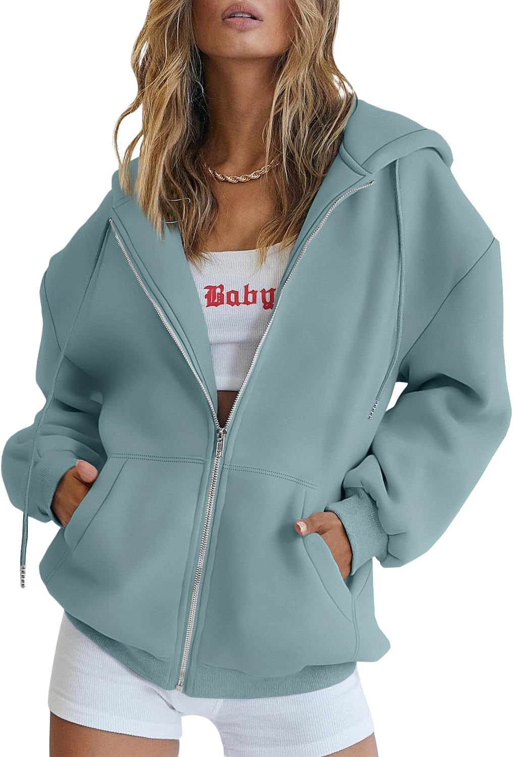 Harper | Oversized Zip Hoodie