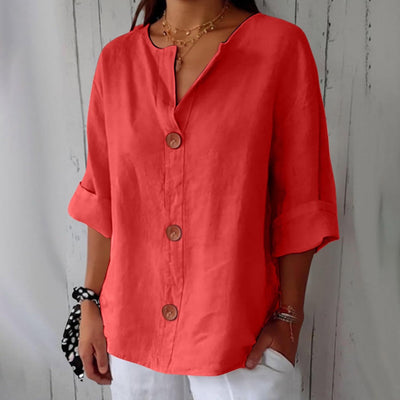 Lila | Relaxed Linen Blouse