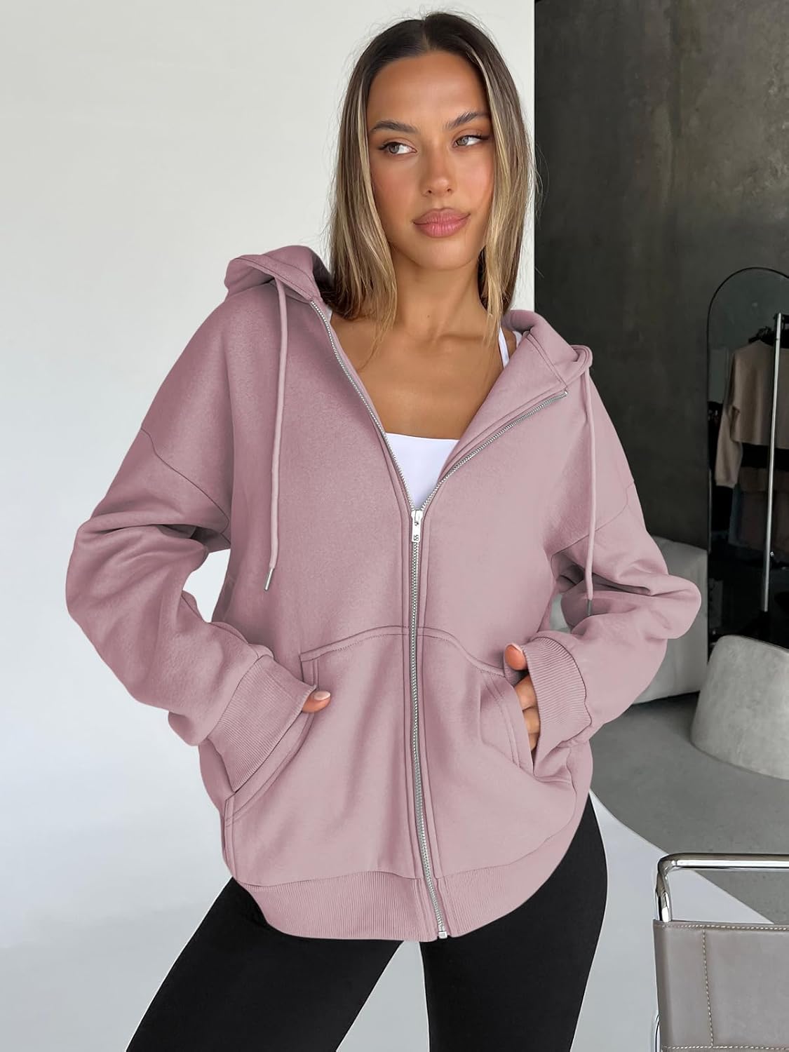 Harper | Oversized Zip Hoodie