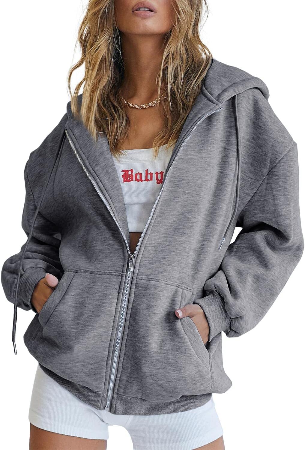 Harper | Oversized Zip Hoodie