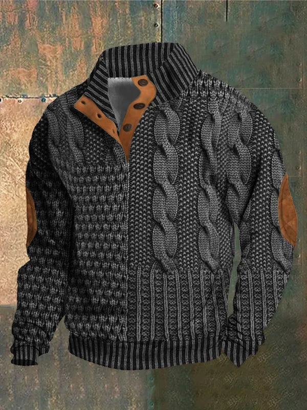 Grant | Patterned Knitted Sweater