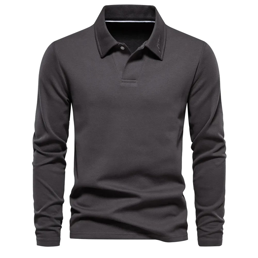 Enrico | Long Sleeve Polo Sweater