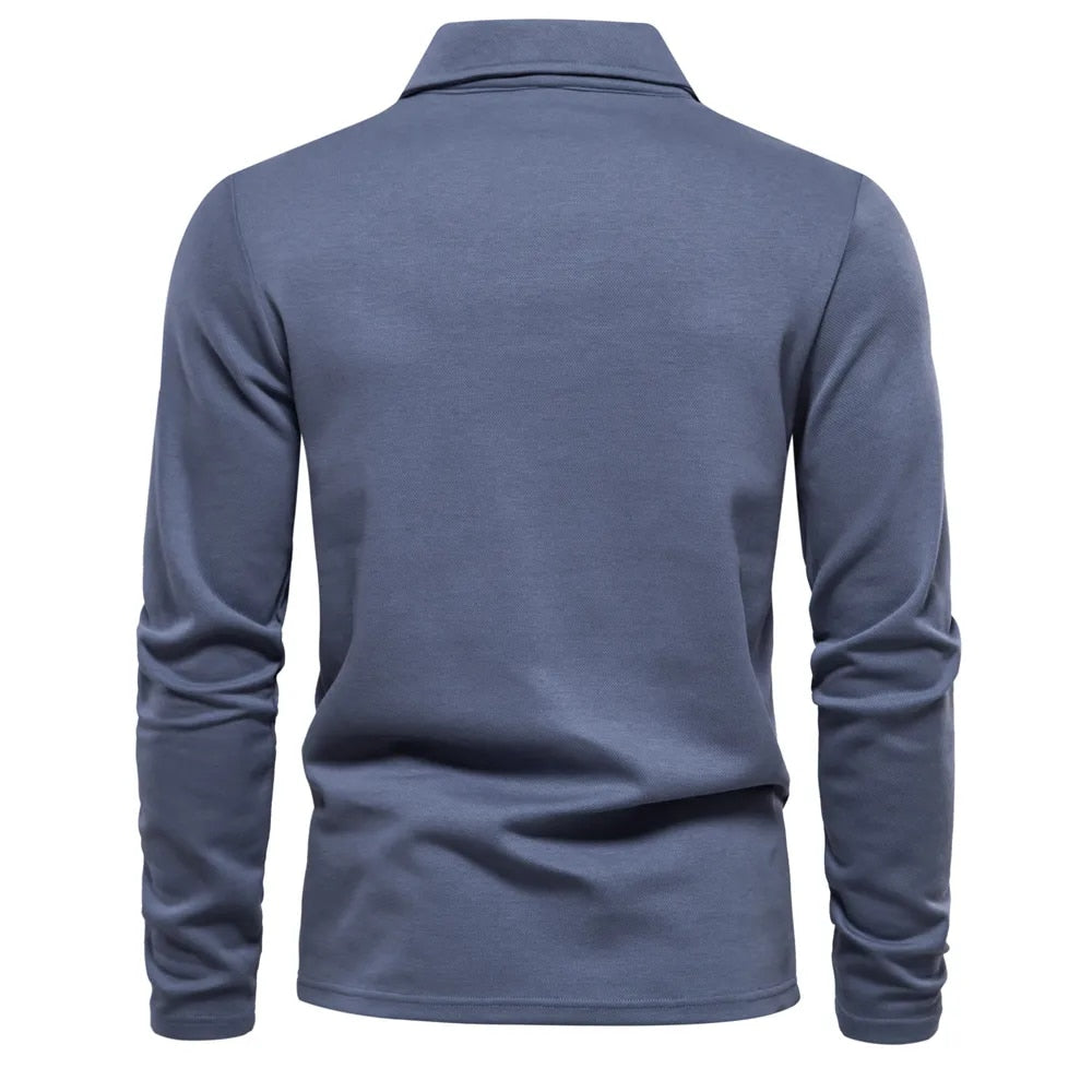 Enrico | Long Sleeve Polo Sweater
