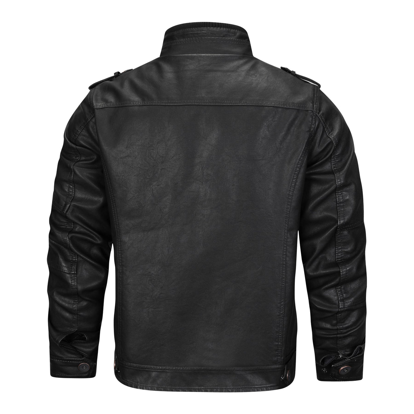 Ryder | Black Leather Summer Jacket