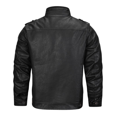 Ryder | Black Leather Summer Jacket
