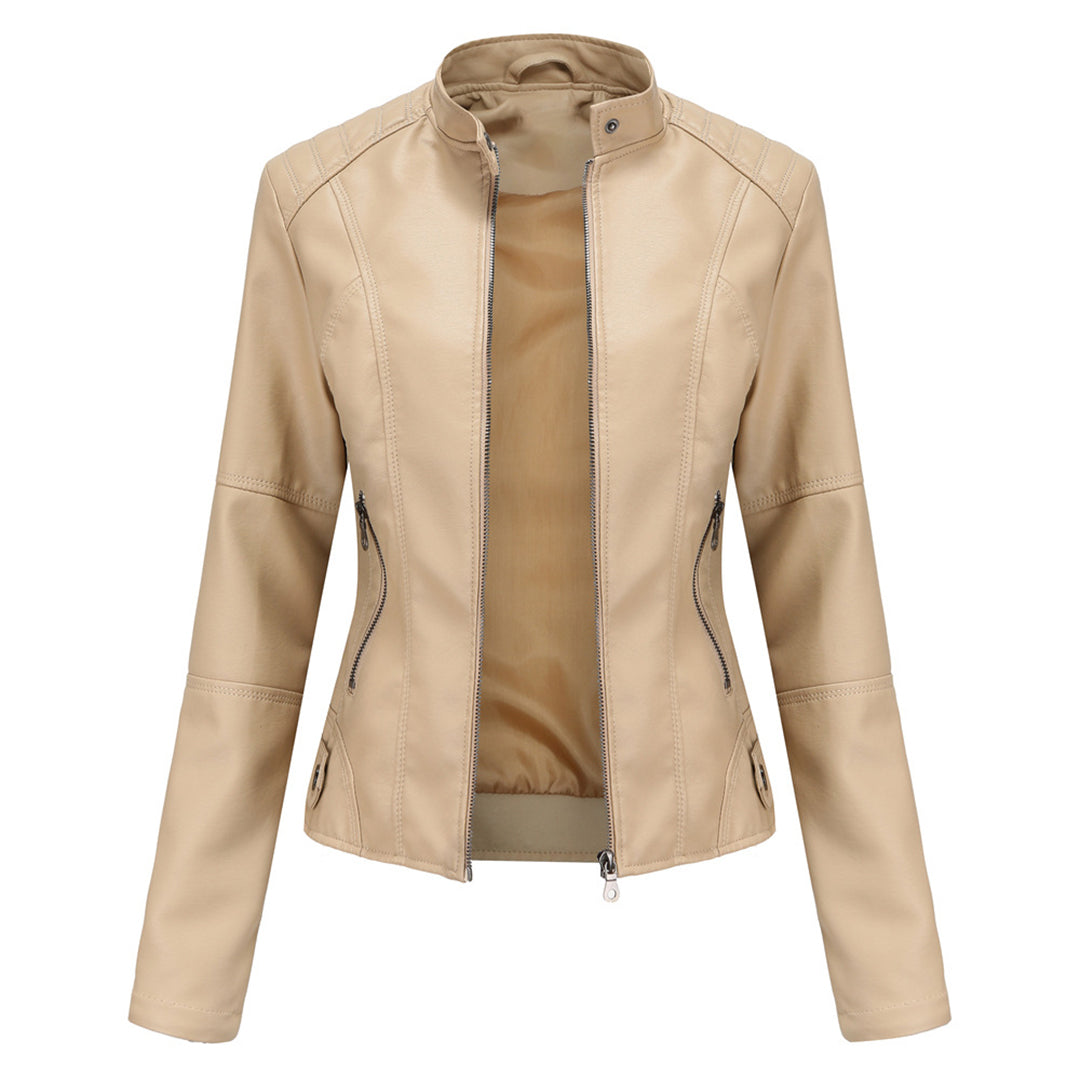 Aria | Classic Leather Jacket