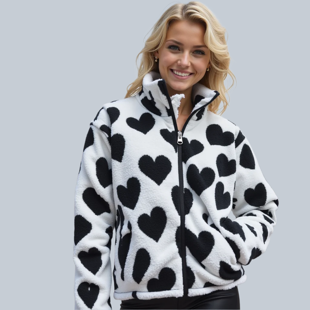 Selina | Reversible Heart Jacket