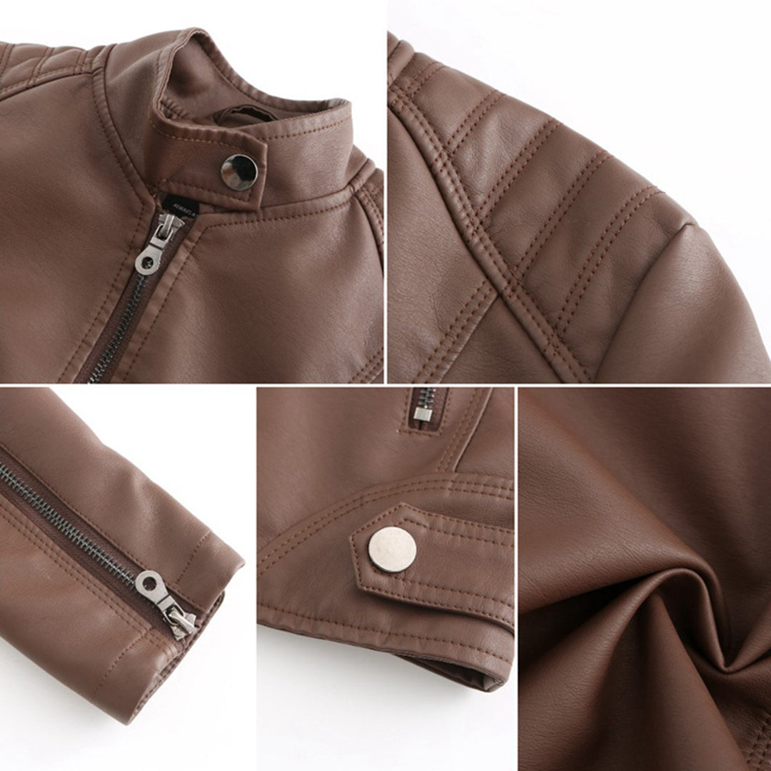 Aria | Classic Leather Jacket