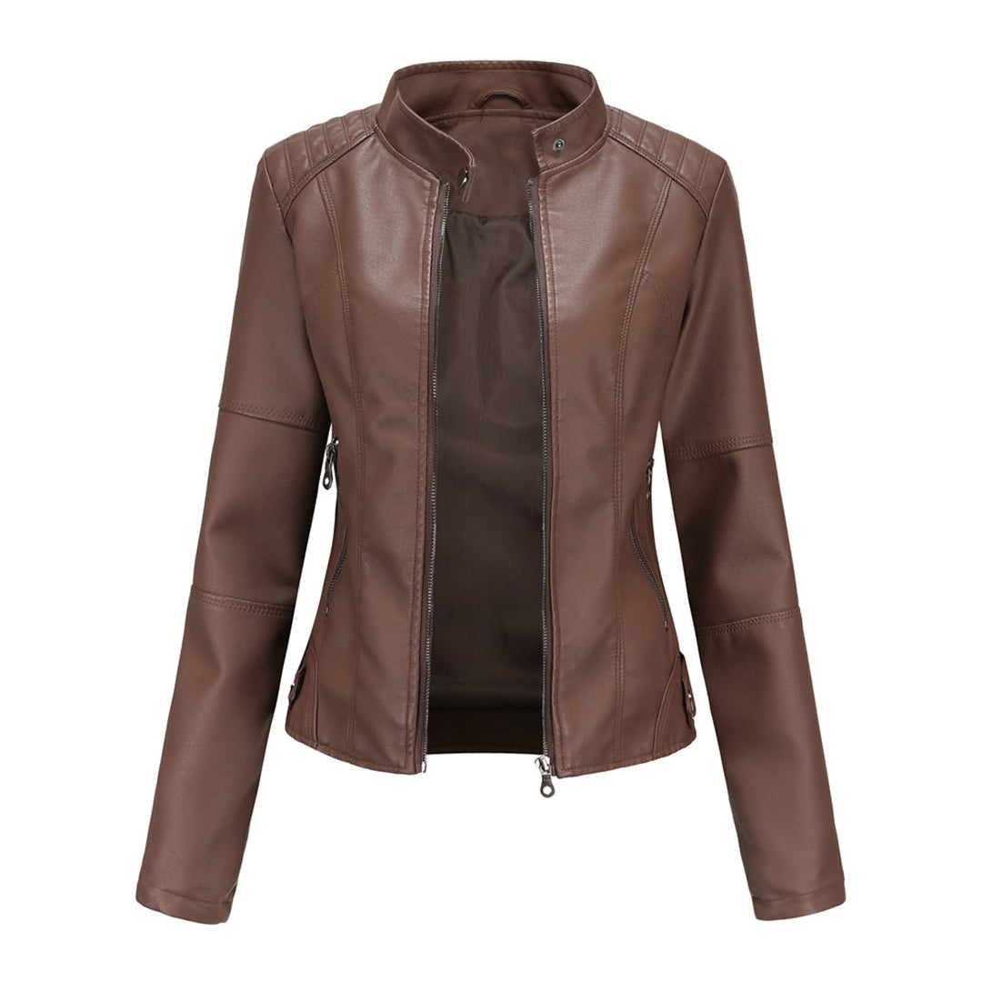 Aria | Classic Leather Jacket