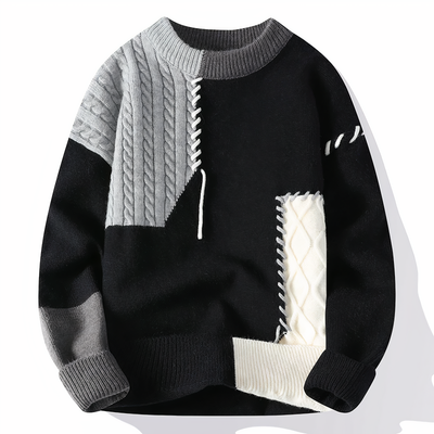 Logan | Modern Patchwork Sweater