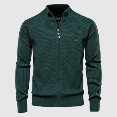 Adriano | Full-Zip Cotton Sweater