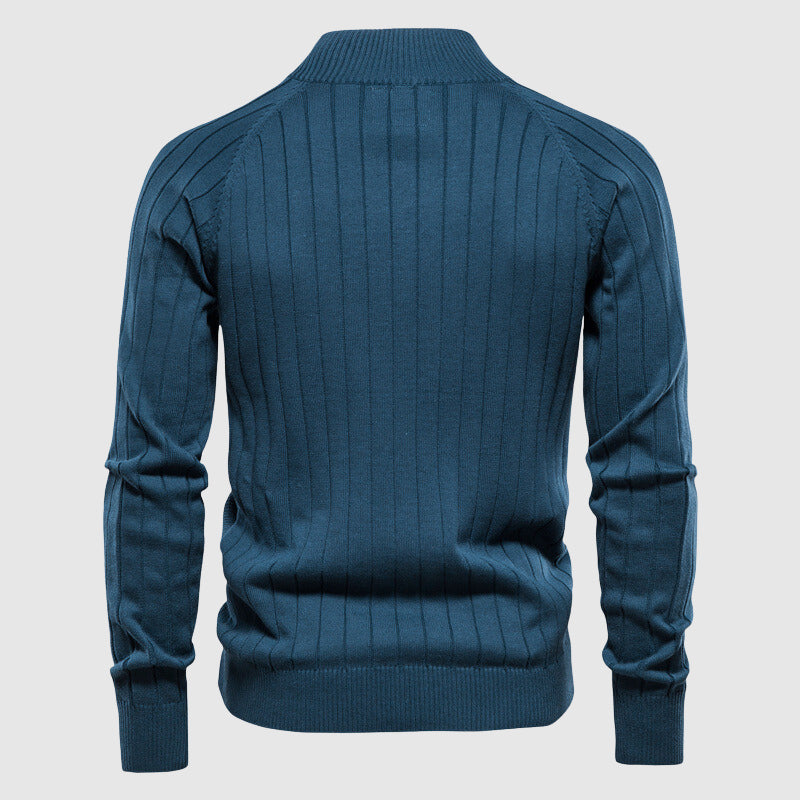 Adriano | Full-Zip Cotton Sweater