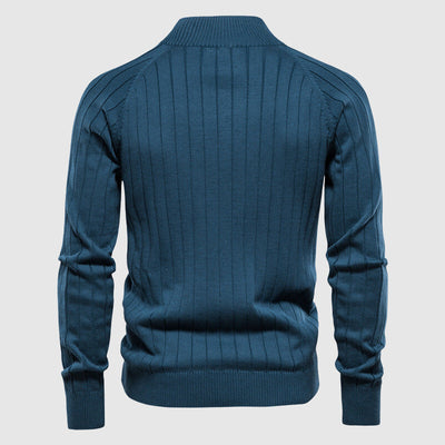 Adriano | Full-Zip Cotton Sweater