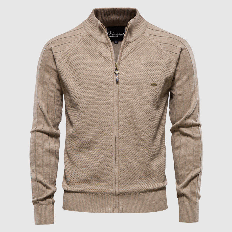 Adriano | Full-Zip Cotton Sweater