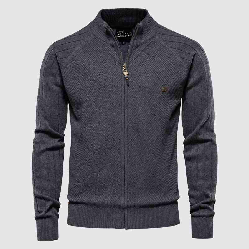 Adriano | Full-Zip Cotton Sweater