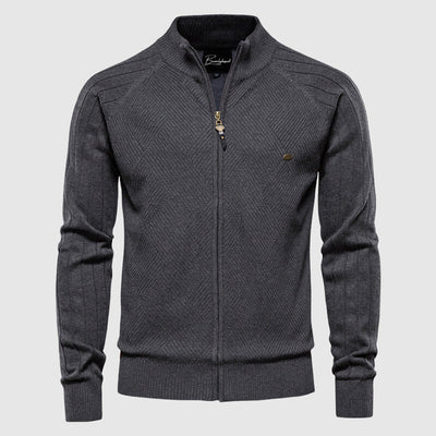Adriano | Full-Zip Cotton Sweater