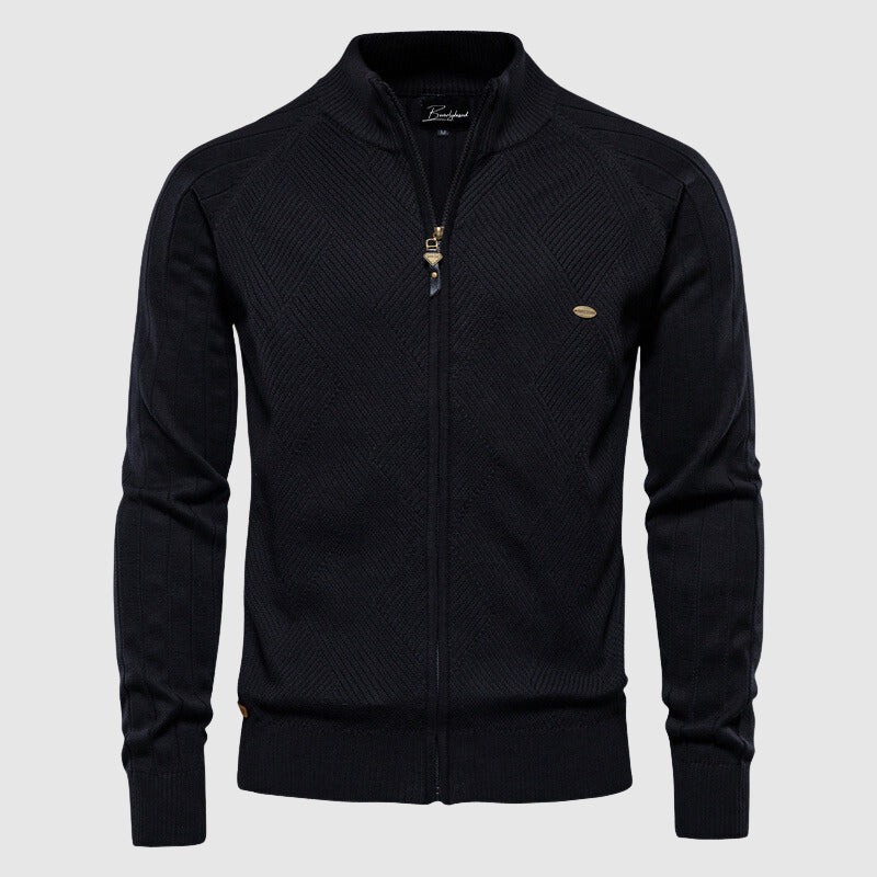 Adriano | Full-Zip Cotton Sweater