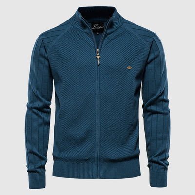 Adriano | Full-Zip Cotton Sweater