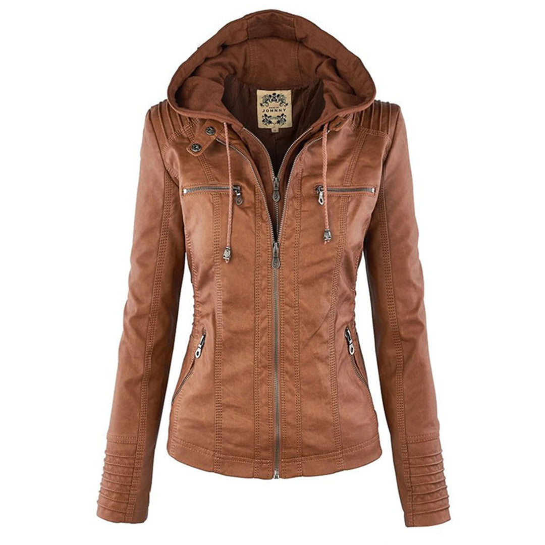 Amélie | Elegant Leather Summer Jacket